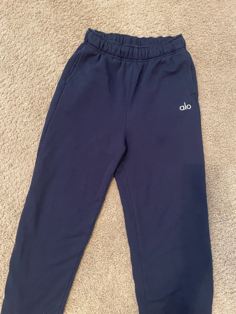 ALO Yoga Navy Blue Jogger Sweatpants